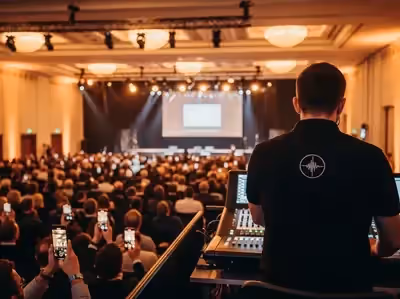 Renta de bocinas para presentaciones empresariales con microfonos