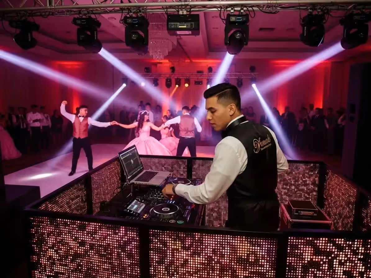 DJ en evento privado exclusivo con cabina propia