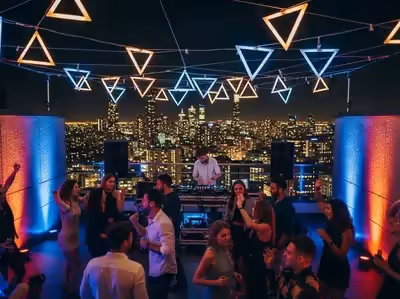 Sistema line array en fiesta de graduacion