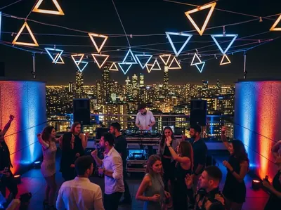 Sistema line array en fiesta de graduacion