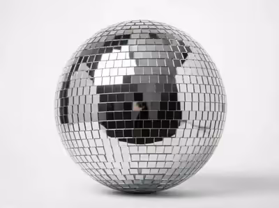 Bola disco de 60cm en boda elegante en Polanco