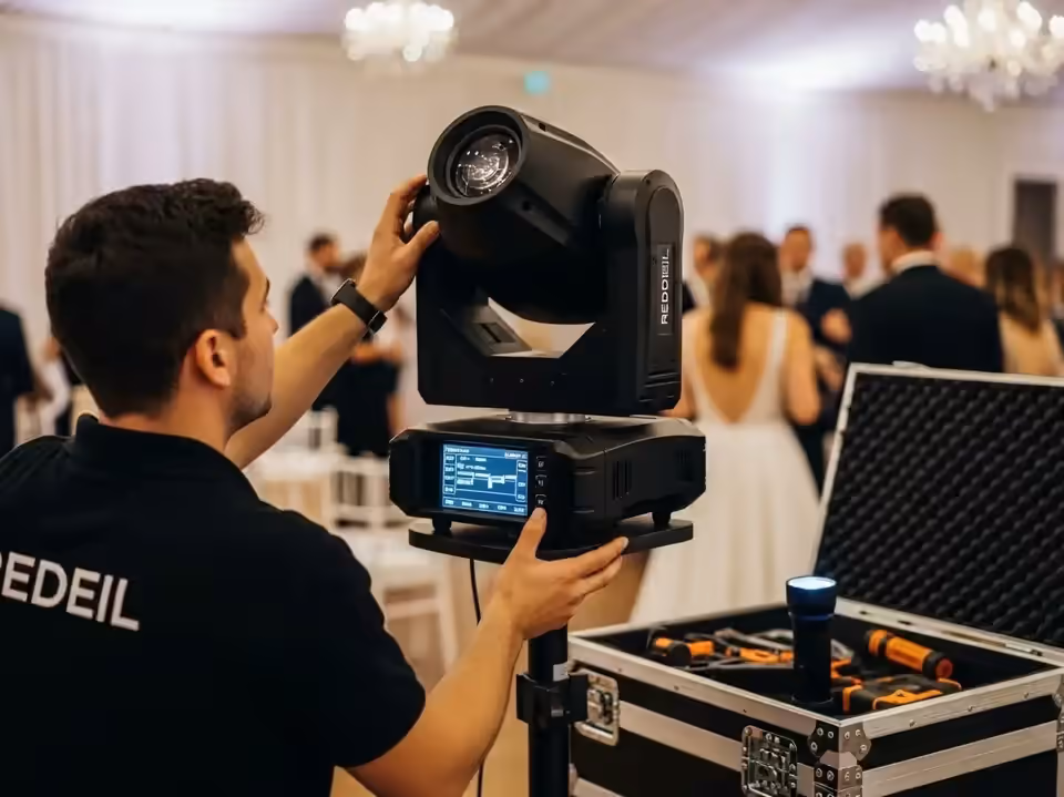 Cabezas moviles wash en evento corporativo