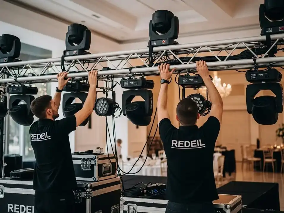 Paquete 4 cabezas moviles con instalacion profesional en truss