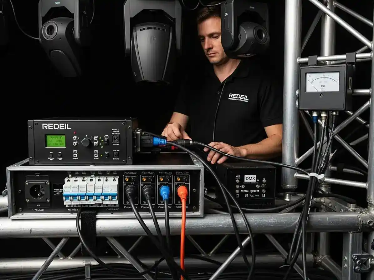 Efectos beam en pista de baile para XV anos