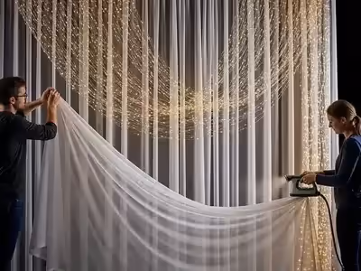 Cascada LED blanco frio moderno