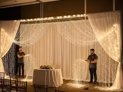 Star cloth cielo estrellado en salon