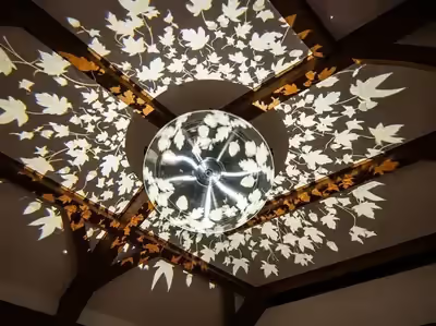 Gobo de textura en ceremonia de boda