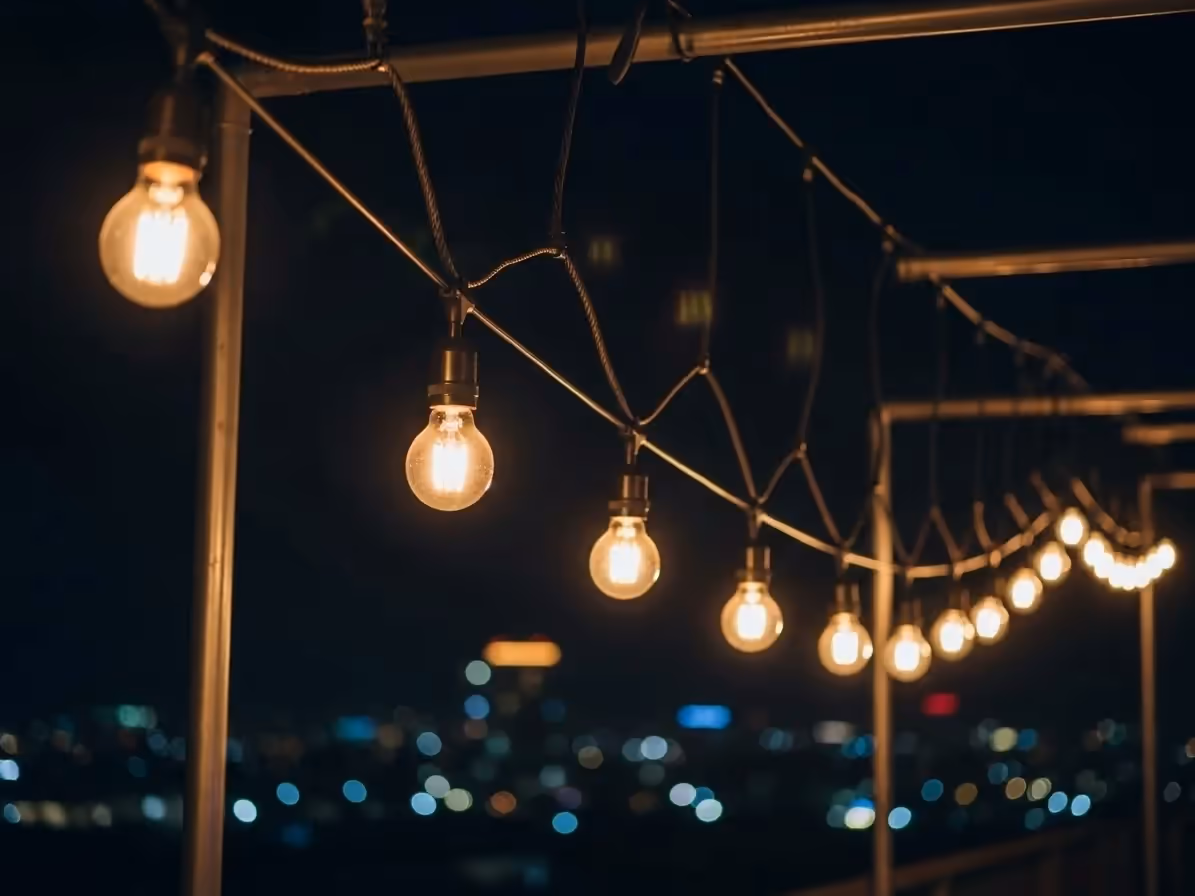Guirnaldas con Focos Edison