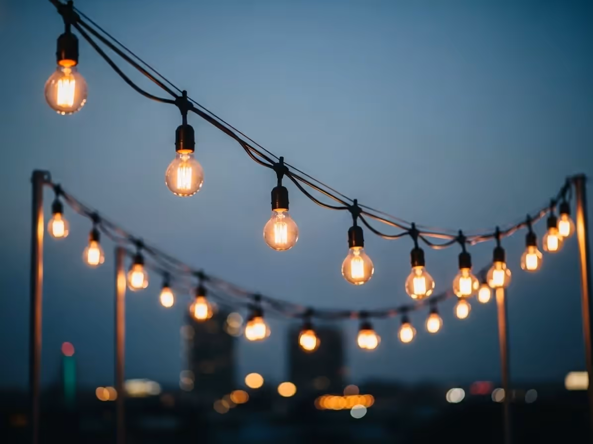 Guirnaldas con Focos Edison