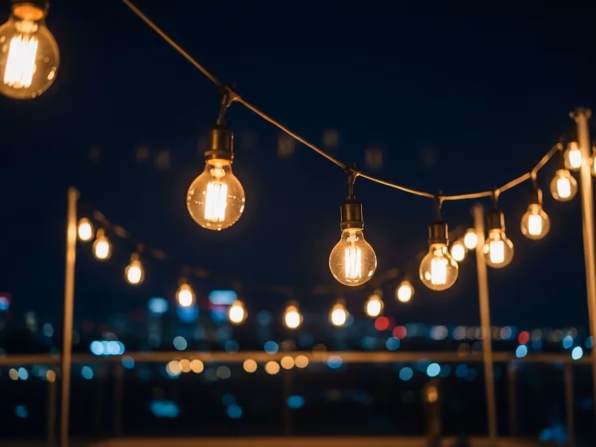 Guirnaldas con Focos Edison