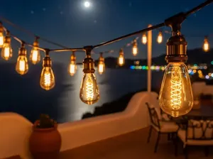 Guirnaldas dimmeables con control de intensidad para boda exterior elegante CDMX