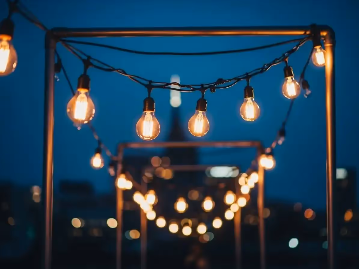 Guirnaldas para Terrazas y Jardines