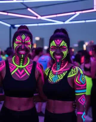 Canones LED RGBW para Fiestas - ejemplo 1