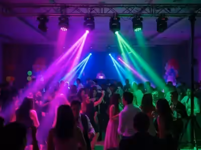 Salon de eventos con luces LED audioitmicas CDMX
