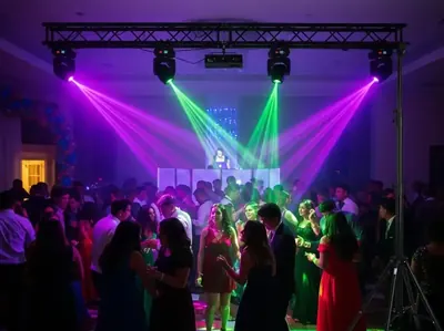 Iluminacion LED profesional para salon de eventos CDMX