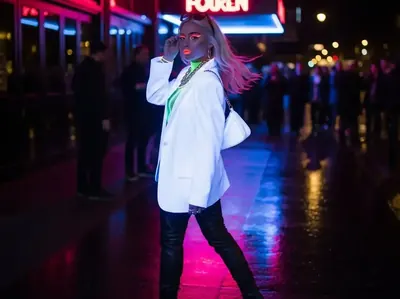 Strobo UV para efectos de luz negra intermitente en glow party