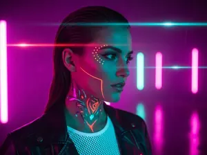 Fiesta neon con luz negra UV profesional - Renta de luz ultravioleta para eventos CDMX