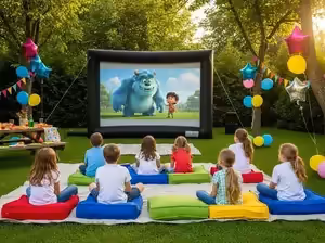 Pantalla inflable gigante para proyección en eventos al aire libre CDMX