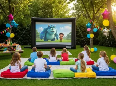 Renta de pantalla inflable