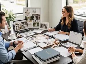 Wedding planner organizando boda con clientes CDMX