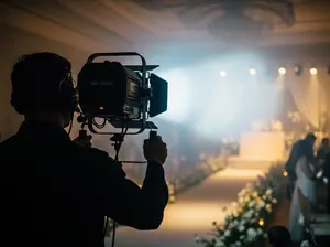 Renta de seguidor de luz profesional para primer baile de boda y vals XV años en CDMX - follow spot HMI 1200W