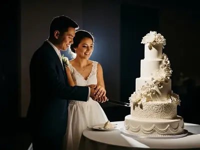 Seguidor para corte de pastel de bodas - iluminación profesional momentos especiales CDMX