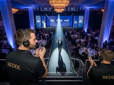 Seguidor para pasarela y premiaciones de gala - operadores profesionales iluminación eventos CDMX