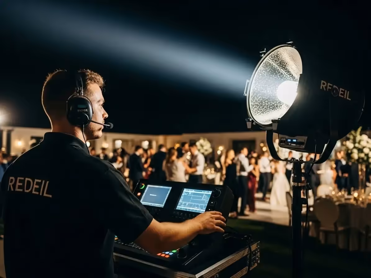 Paquete Duo Sky Tracker con espectaculo de luces antiaereas al cielo nocturno