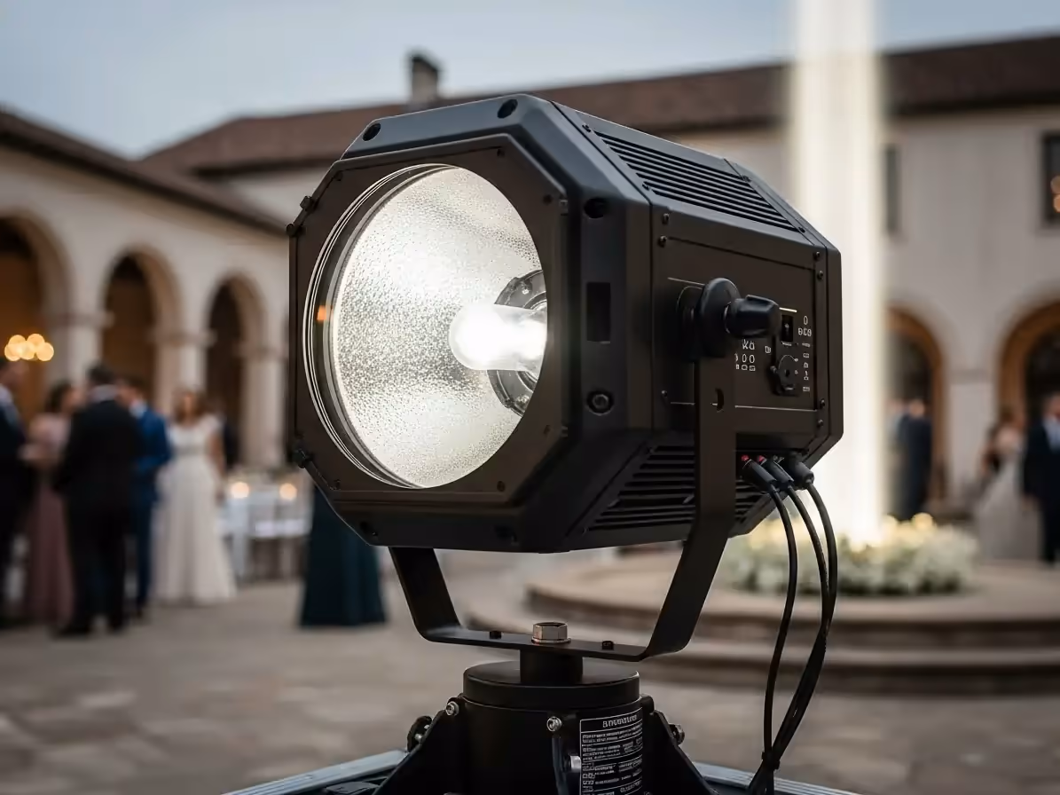 Renta de Sky Tracker para boda en hacienda con cielo nocturno